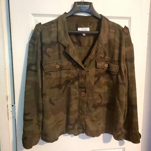 TIME and TRU Woman's button up camouflage lightweight jacket size XXL - Picture 7 of 7